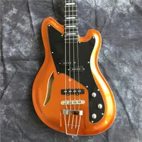 De haute qualité 4 cordes jazz électrique semi-creux guitare basse électrique. Bass, belle orange. En stock, la livraison gratuite