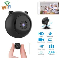 Mini Wireless Camera Smart WiFi HD 1080p Home Security P2P Camera Night Vision Small Camcorder Remote Monitor Hidden TF-kort