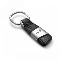 Leather Keychain Keyring Chaveiro Suporte para Audi A3 A4 A5 A6 A7 A8 TT S3 S4 S5 RS Q3 Q5 Q7 SLINE Boa Qualidade