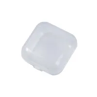 Mini Clear Plastic Small Box Schmuck Ohrstöpsel Pille Aufbewahrungsbox Gehäusebehälter mit Deckeln Fischhaken Kleine Bins Hohe transparente Kunststoff