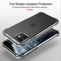 Pürüzsüz TPU darbeye dayanıklı Yumuşak telefon tampon 4 köşeli damla koruma kapağı Temizle Geri Ince Kristal Temizle Koruyucu Kılıf iphone 12mini 13 Pro max 11 xr 7 8 artı