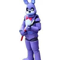 2019 Фабрика продажа горячих пять ночей в Freddy FNAF Игрушка Creepy Фиолетовый кролик талисман костюм костюм Хэллоуин Рождество День рождения платье