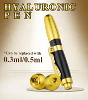 Meso de metal de alta densidad para el labio anti arrugas Atomizador de la pistola de hialuron 0.3ml0.5ml Dispositivo de belleza de la inyección de la pluma hialurónica