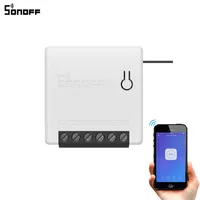 Sonoff Mini DIY App Smart Remote Control Timer Agenda Voz Power-On Status DIY Modo DIY Duas Wi-Fi Smart Interruptor Inteligente Início