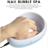 CE Electric Nail Bubble Massage Jet Spa Hand Bowl Spa Nail Art Hand Wash Remover Soak Bowl DIY Salon Nail Spa Bath Treatment Manicure Tools