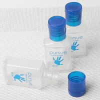 Universal 25ml Vazio garrafa de plástico com cápsula de mini garrafa reutilizável transparente para o gel higienizador mão descartável fluido maquilhagem