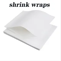 100 Pieces Sublimation Shrink Wrap Sleeves 5X10 Inch White Bag for 567G  Tight Tumblers, Heat Transfer Shrink Film