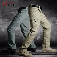 77city assassino calças táticas homens ix9 militares militares calças casuais trabalho mens corredores exército swat multi-bolso calça tamanho S-5XL 200925