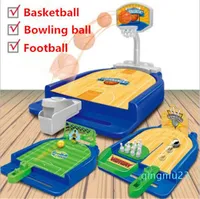 Mini masaüstü çok oyunculu oyun Ebeveyn-çocuk oyun interaktif tablo oyuncak bowling Toptan-eğlence Fırlatma basketbol sahası futbol