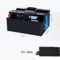 72V 50Ah li ion battery Lithium BMS for 3000w 5000w motor inverter scooter motorcycle + 10A charger