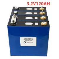 4 sztuk / partia 3.2 V 120AH LifePo4 Bateria Grade A Litium Phosphate Iron Iron nie 12 V 150AH Europe US Rosja Lokalna Magazyna Szybka Dostawa