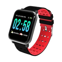 A6 Smart Watch IP67 Vattentät Aktivitet Fitness Tracker Armband Hjärtfrekvens Monitor Blodtryck Män Kvinnor SmartWatch