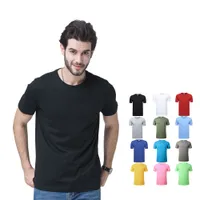 100 Pamuk Erkekler T Shirt Yüksek Kalite Moda Ucuz Toptan Özel Logo Düz Boş Tişörtleri