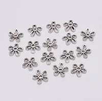 500pcs d'argento antichi End Beads Caps perline fiore per monili che fanno gli accessori di risultati Diy 11,5 mm all'ingrosso