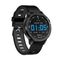 L8 Akıllı İzle Erkekler IP68 Su Geçirmez Reloj Hombre EKG PPG Kan Basıncı Ile Çok Spor Modu Smartwatch Smartwatch Kalp Hızı Spor Izle