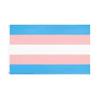 3x5fts 90x150cm LGBT Pride Trans Transgender Flag Lesbian Gay Bisexual Pansexual Ready to Shop Stock Factory Direct بالجملة المزدوجة