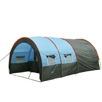 Wholesale-Outdoors Sports Hiking Camping 10 persons large family tent camping tent tunnel tent Outdoor Tents Shelters
