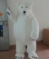 2018 högkvalitativ kinesisk jätte panda maskot kostym isbjörn maskot kostym söt tecknad karaktär Mascotte kostym outfits vuxen storlek