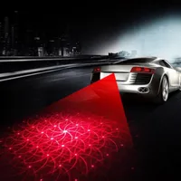 Nowy Anti Collision Led-End LED Car Motorcycle Laser Ogon Fog Light Tail Lampa Auto Moto Hamowanie Parking Sygnał Lampy ostrzegawcze