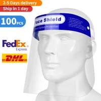 안전 FaceShield 투명한 전체 얼굴 커버 보호 필름 도구 안개 안개 프리미엄 애완 동물 재료 얼굴 방패