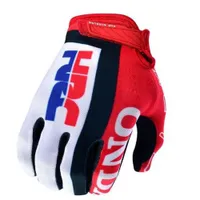 モーターサイクルMXオフロードレースツーリングメンズグローブのためのエアメッシュHRC赤手袋オフロードレーシングツーリング