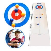 Mini-Tabelle Curling Ball Tischplatte Spielbeugenbeugung Dropship Kinder Pädagogische Spielzeug