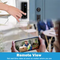 Mini 1080P HD Camera WIFI Camera Smart Wireless Campainha Vídeo Intercomunicador Câmera de Segurança Ao Ar Livre IR Night Vision 2MP Tuya App