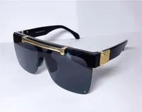 ファッションデザインサングラス1194正方形半フレームフリップデザイン最高品質のAvant-Gardeスタイルの屋外メガネ