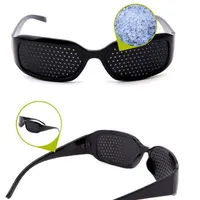 Frauen-Sonnenbrille Unisex Vision Care Pin-Loch-Brillen Anti-Müdigkeit Pinhole Glas-Augen-Übungs-Sehvermögen Brille CNY668