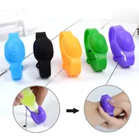 Silikon Hand Sanitizer Armband Portable Silikon Disinfektionsmedel Hand Sanitizer Solskyddsmedel Lotion Dispenser Utomhus Kids Tvål Dispenser