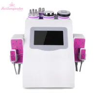 Ultrasonic 40K Cavitation 6 in 1 LED RF Radio Frequency Unoisetion Cavitation Ultrasonic Facial Machine Weight Loss for Home Use