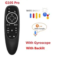 G10 G10S Pro Voiceリモートコントロール2.4GワイヤレスキーボードエアマウスジャイロスコープIR Android TV Box HK1 H96 Max X96 Miniの学習