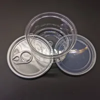 Canes en plastique Boutiers personnalisés Stickers Clear Plastic Pet Tin peut 100 ml Capacité Capacité Scold Story Soudent pour les fleurs de tabac de tabac de tabac de 3,5g
