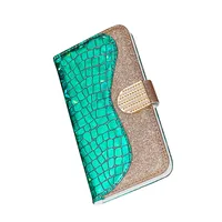 Bling Glitter Flip Phone Cases voor Samsung Galaxy A50 A70 A10 A40 A21S A60 Note20 S9 Plus Note10 PRO S20 Ultra S10 5G PU lederen beschermer Cover