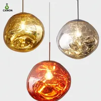 Nordic LED glass Chandelier Lava Ball Pendant Lamps Hanging Lamp Bedroom Kitchen Indoor lighting Modern Personality Light Melt