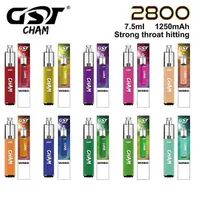 GST CHAM Disposable Pod Device Kit 2800 Puffs 1250mAh Battery 7.5ml Prefilled Vape Bar Stick Ecig Pena19a40494Z