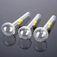 2022 15cm Sourire Visage Clear Pyrex Glass Huile Huile Tuyaux pour appareils d'huile Verre d'eau Bongs Bongs Accessoires SW15