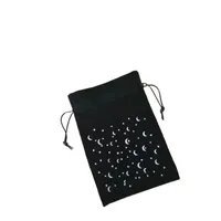 Flannelette Jewelry Storage Bag Star Moon Printing Drawstring Gift Pouch Velvet Thick Packaging Cloth Bags 2 Color LuxuryHot Sale 4ms G2