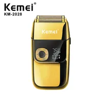 Kemei KM-2028 Barber Professional Beard Hair Shaver Clipper Trimmer For Men Rechargeable Electric Shavers Balds Shaving Machine US473Q