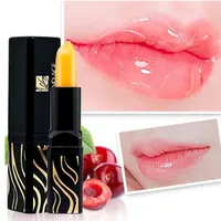 체리 에센스 건강한 자연 적색 립 밤 온도 색상 변화 장기 모이스처 라이저 립스틱 메이크업 광택 화장품