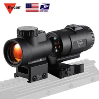 Red Trijicon Mro Dot Sight 3x Combo Ar Optics Tactical Optics with Low and Ultra High Qd Mount Fit 20mm Trijicon H