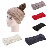 A maglia fascia del Crochet Donne Sport invernali Hairband Turbante Yoga Ear Head Band Muffs Cap Knitting fasce partito favore del regalo