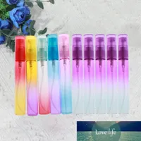 10 stks 8 ml Make Containers Lege Rainbow Spray Bottle Cream Storage Holder Gradient Glass Travel Fles voor Dame (Gemengde Kleur)