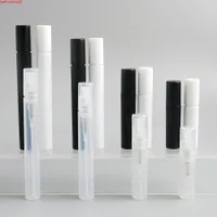 2ml 3ml 4ml 5ml Empty PP Plastic Perfume Mist Sprayer Bottles 1/10OZ 1/6OZ Mini Travel Black White Clear Spray Vialsgood quatity