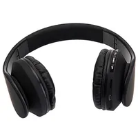ABD Stok HY-811 Kulaklıklar Katlanabilir FM Stereo MP3 Çalar Kablolu Bluetooth Kulaklık Siyah A06 A04