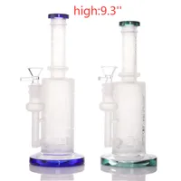 Three Colors Frosted rasta glass water pipe bong 9.3 inches heady glass dab rig mini oil rig with big smoking pipe