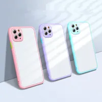 The mobile phone case is suitable for IP 12 skin-feel eye protection and color matching case iP 7 PLUS fine hole camera all-inclusive