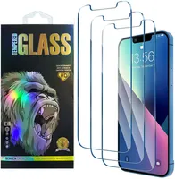 3 Pack Tempered Glass Screen Protector For Iphone 13 12 11 Pro XS Max XR 7 8 Plus LG Stylo 6 Film 0.33mm med Retail Box