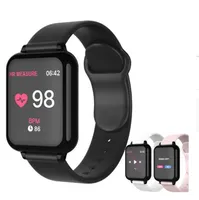 B57 Smart Watch Водонепроницаемые часы Fitness Tracker Sports для iOS Android Телефон SmartWatch Сердцетеры Мониторинг Функции артериального давления # 002