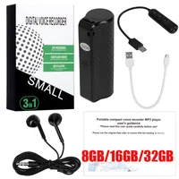 NIEUWE 8 GB 16 GB 32 GB Q70 Mini Draagbare Digitale Voice Recorder USB Professional HD Noise Reduction Recording Dictafoon Audio MP3-speler